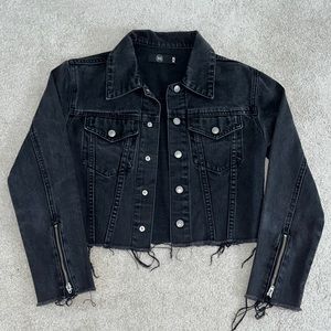 Black jean jacket